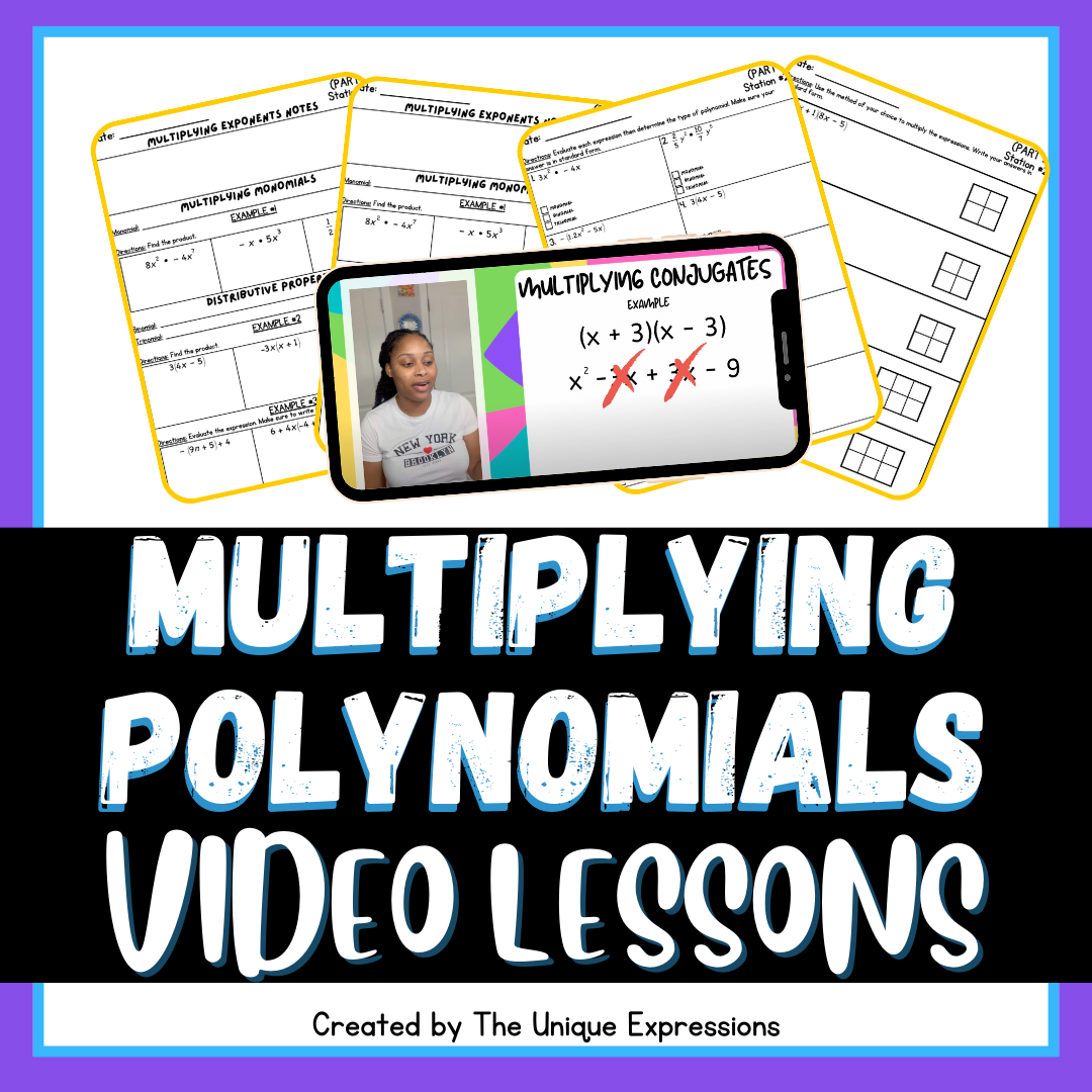 Multiplying Polynomials Video Lessons – Ms. Mac